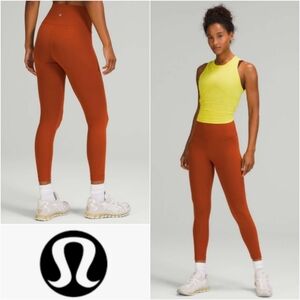 LULULEMON Wunder Train High-Rise Tight 25" Aztec Brick Size 2